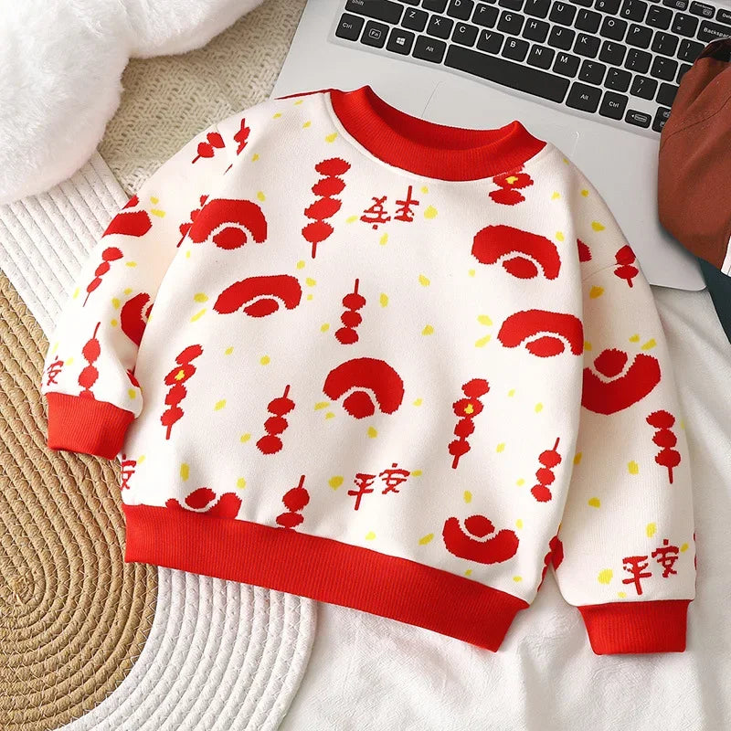 Zahir Boy Kids Cartoon Knitted Sweaters