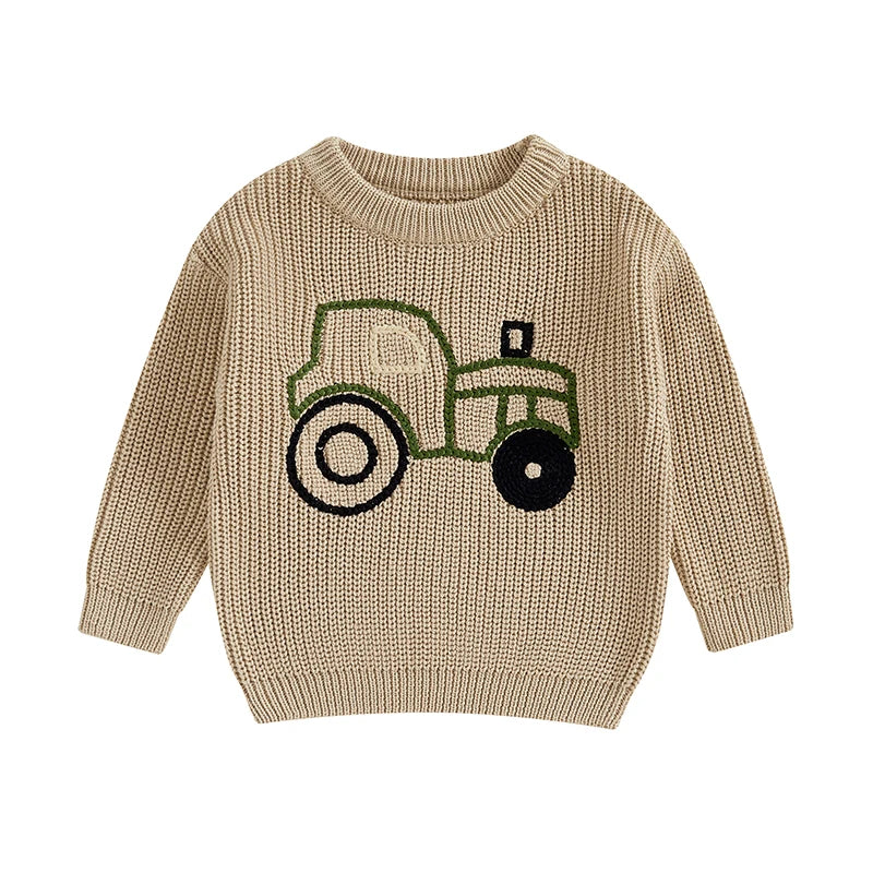 Angel Long Sleeve O Neck Truck Sweater