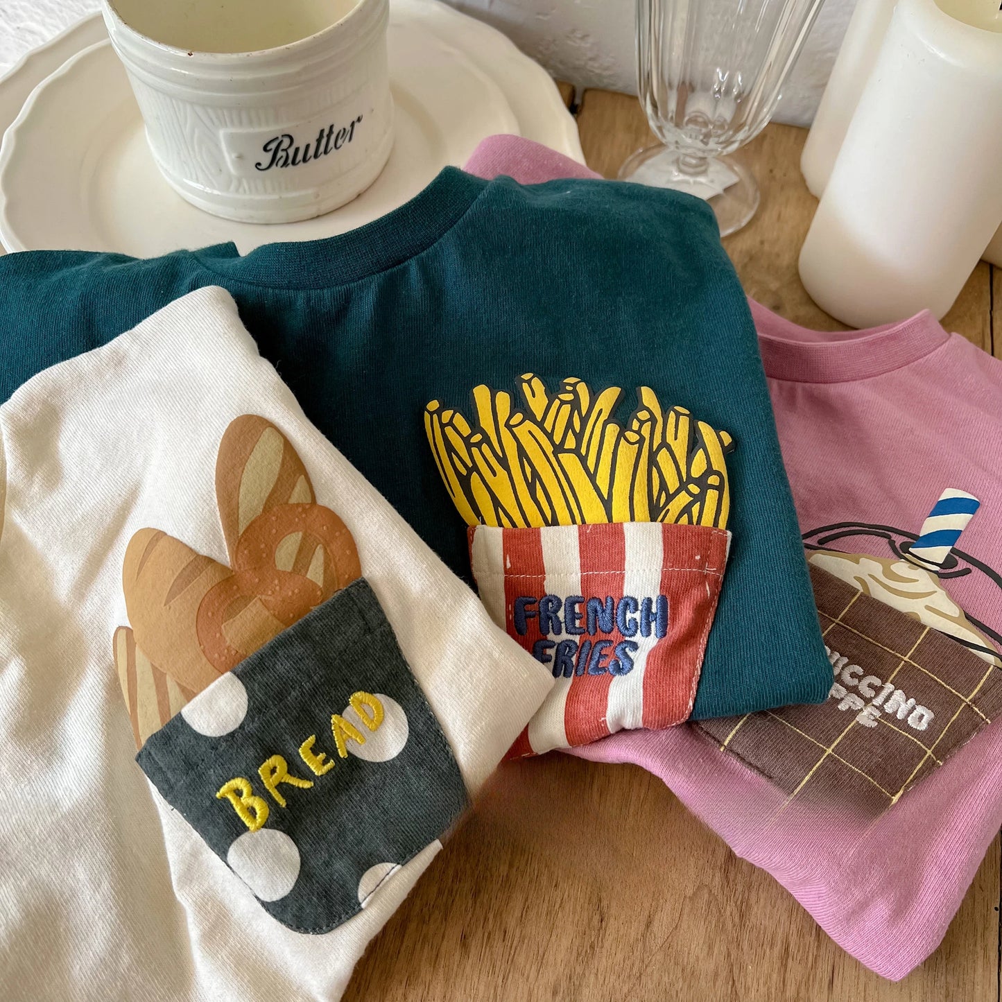 Henrry New French Fries Pocket Tees