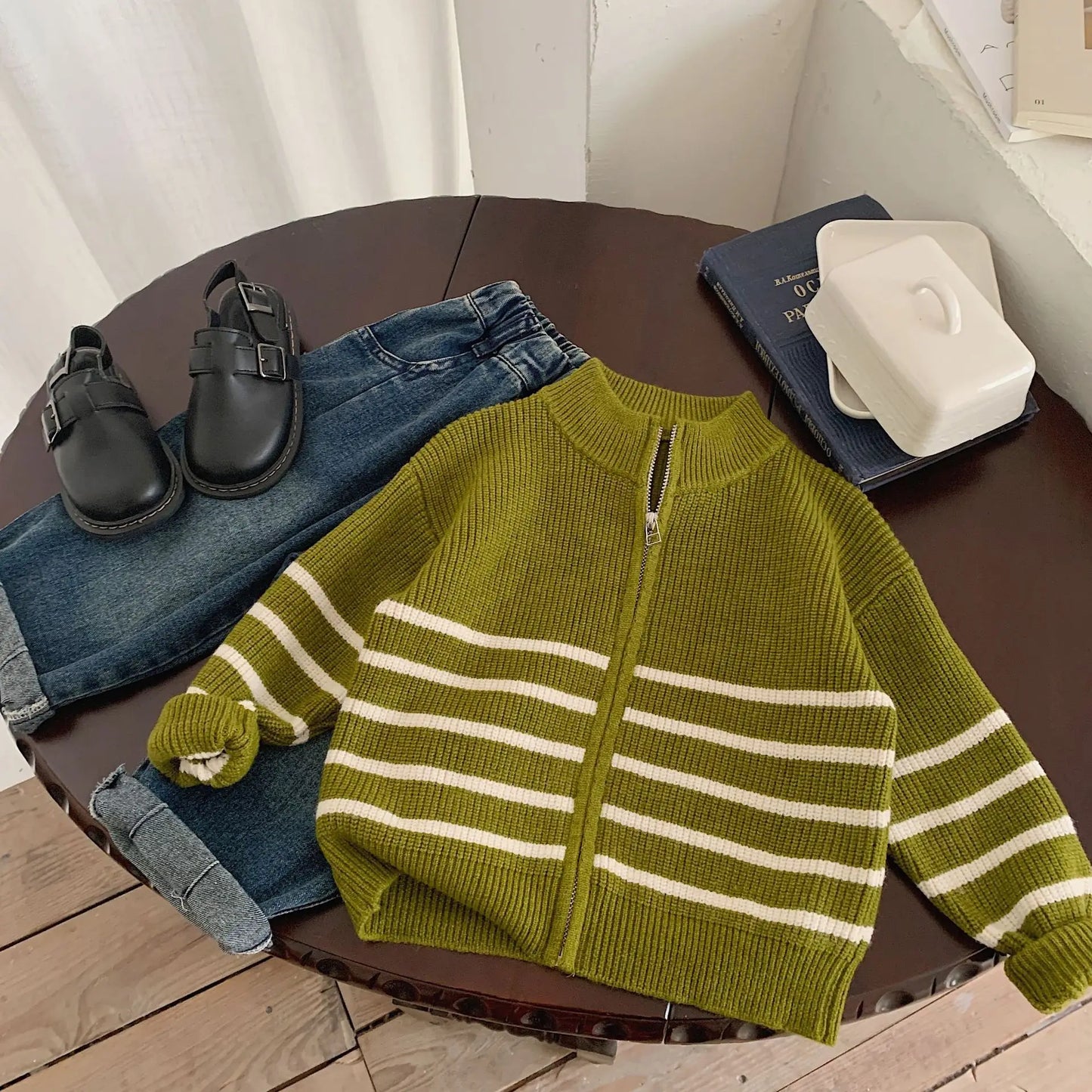 Juan Autumn New Kids Striped Sweater