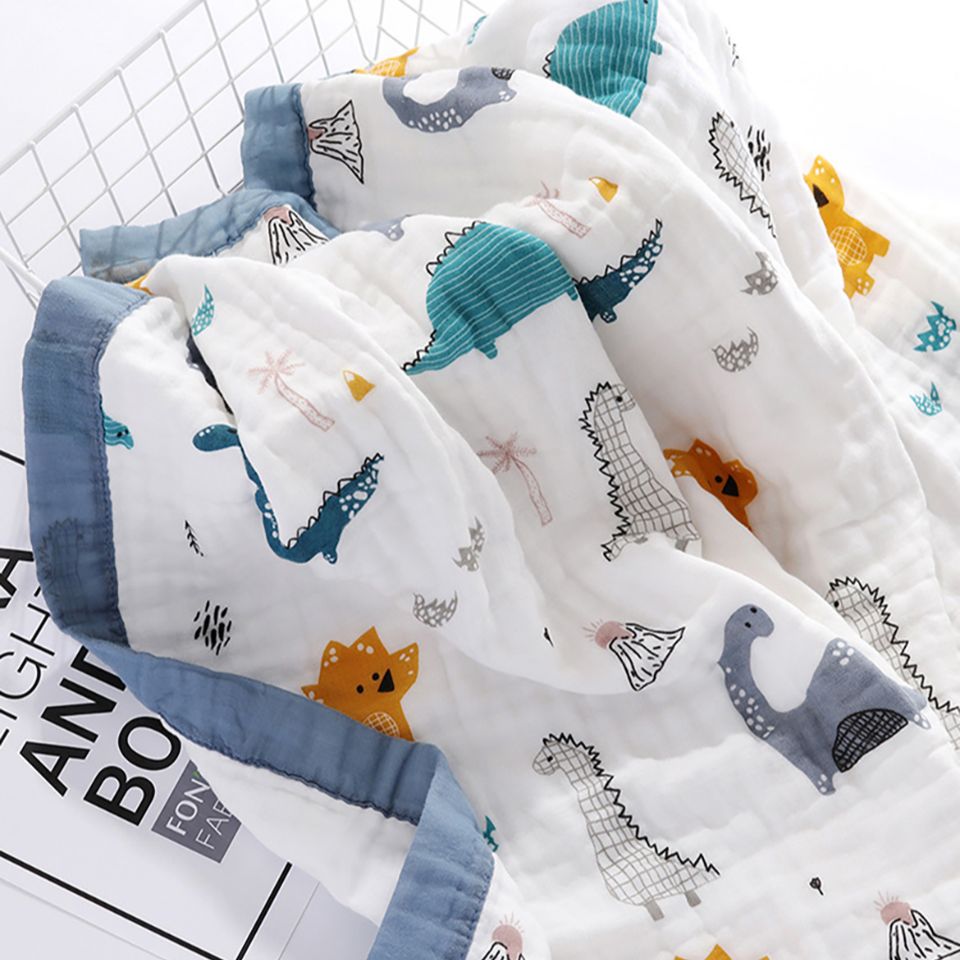 Emilio Cotton Baby Blankets, Breathable Wrap with Absorbent Softness