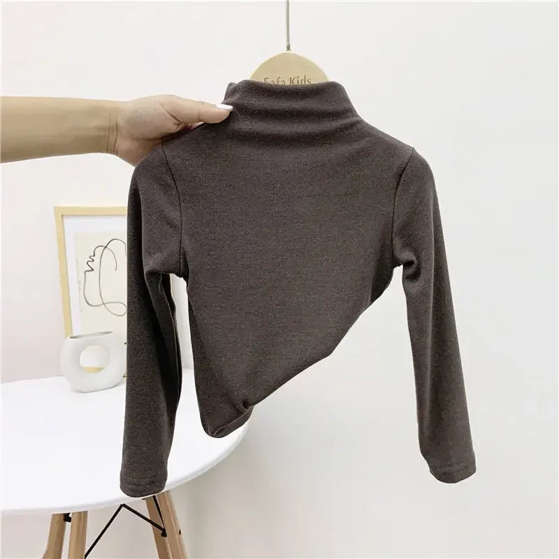 Aranza Solid Long Sleeve Bottoming Top
