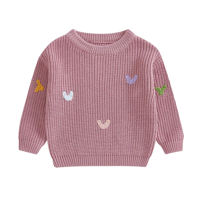 AMANDA Valentine s Day Love Heart Pattern Knitted Sweater