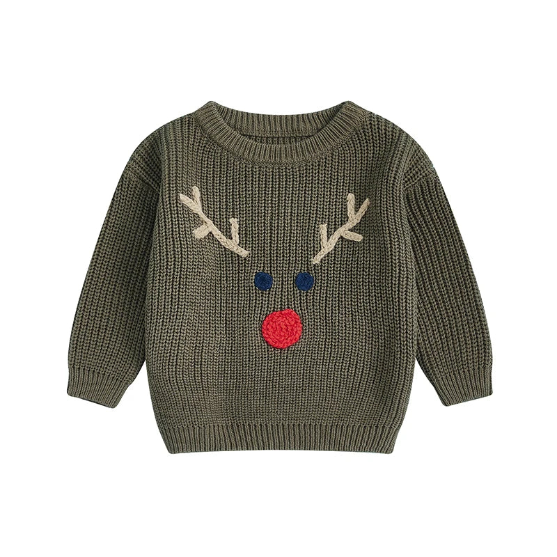 Andy Reindeer Baby Little Boy Christmas Sweater