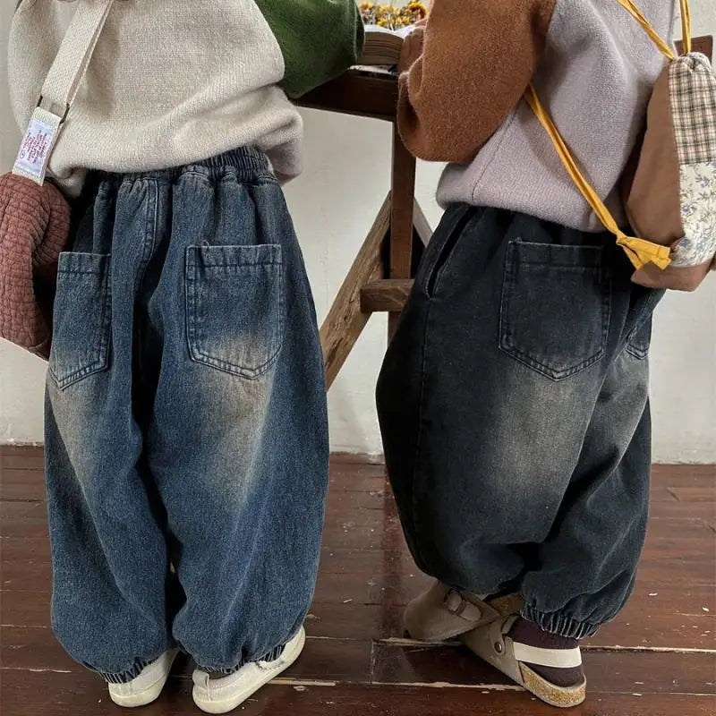 Manuel Boy Toddler Wear Denim Wide Legged Trousers