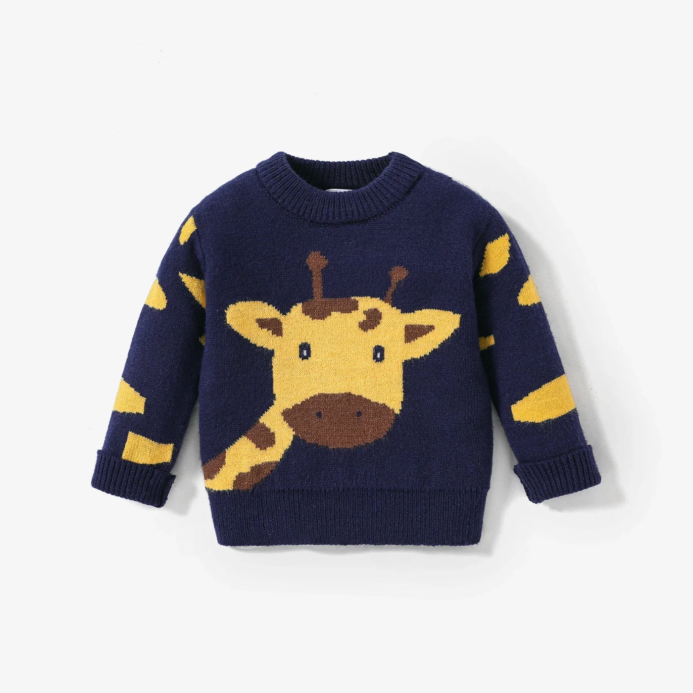 Freddy Giraffe Embroidery Long-sleeve Sweater