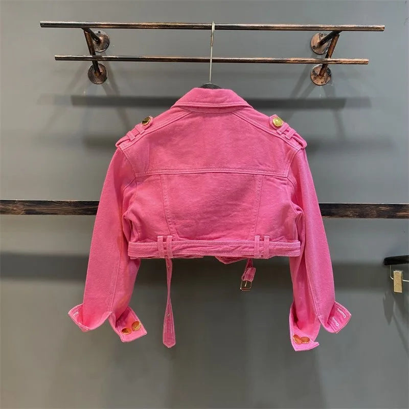 Dayana Kids Jacket for Girls Autumn Solid Color Fashion