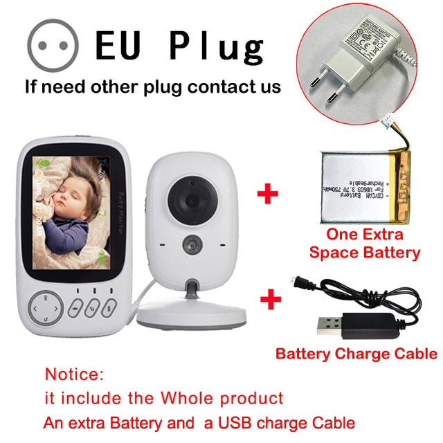 Baby Monitor With Camera 3.2 inch LCD Electronic 2 Way Audio Talk - GuGuTon baby store - Baby Fashion - Toddlers Outfits - Babies Outfits - Toddler Clothes - Kids Clothing - Newborn Clothes - Newborn Wear - Kids Wear - Trending Clothes - Trending Outfits - Fall Fashion - Winter Fashion - Girls Clothes - Boys Clothes - Babies Wear - Kids Accessories - KidsWear - Summer Clothes - Summer Fashion - Summer Trend - Falls Sweaters - Tops - Bottom - Jeans - Blouse - Dresses - Newborn Dresses - Toys
