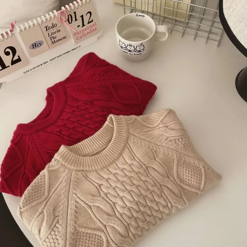 Criss Vintage knitted Twists Sweater