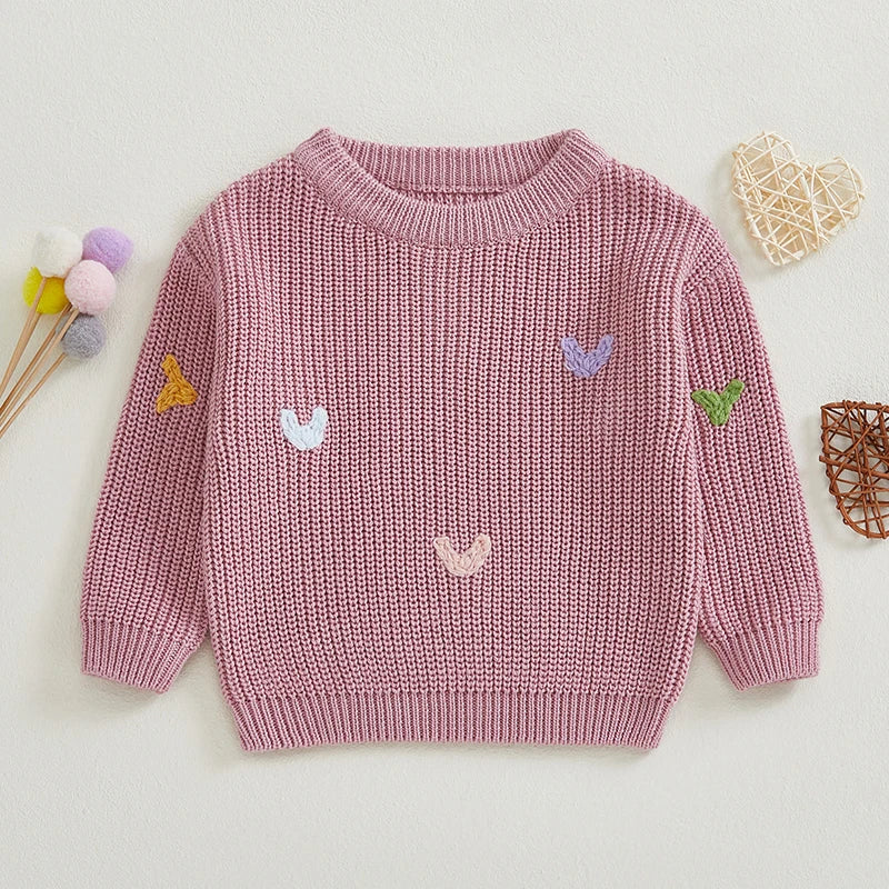 AMANDA Valentine s Day Love Heart Pattern Knitted Sweater