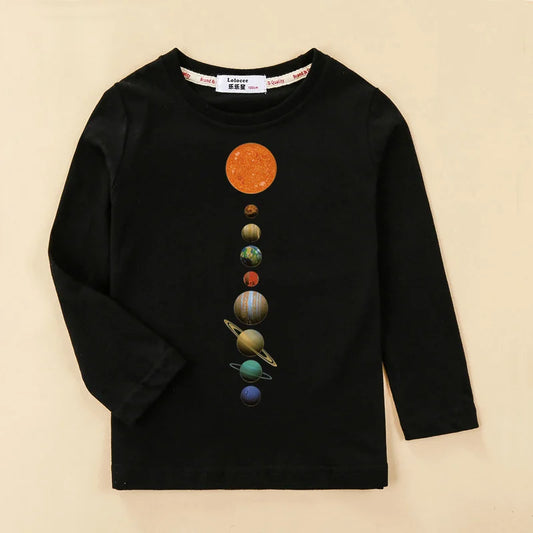 Olivia Casual T-shirt Solar System Pattern Tops Baby Boys Cotton Fashion - GuGuTon baby store - Baby Fashion - Toddlers Outfits - Babies Outfits - Toddler Clothes - Kids Clothing - Newborn Clothes - Newborn Wear - Kids Wear - Trending Clothes - Trending Outfits - Fall Fashion - Winter Fashion - Girls Clothes - Boys Clothes - Babies Wear - Kids Accessories - KidsWear - Summer Clothes - Summer Fashion - Summer Trend - Falls Sweaters - Tops - Bottom - Jeans - Blouse - Dresses - Newborn Dresses - Toys
