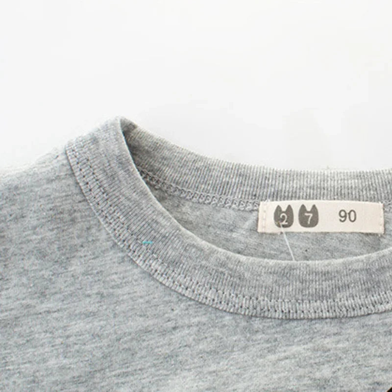 Kaze Cartoon Print Infant Boy Excavator Tees