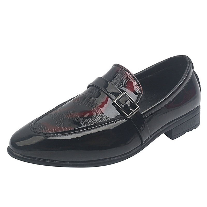 Kids Leather Boys Pointed Toe Student Performance Shoes - GuGuTon