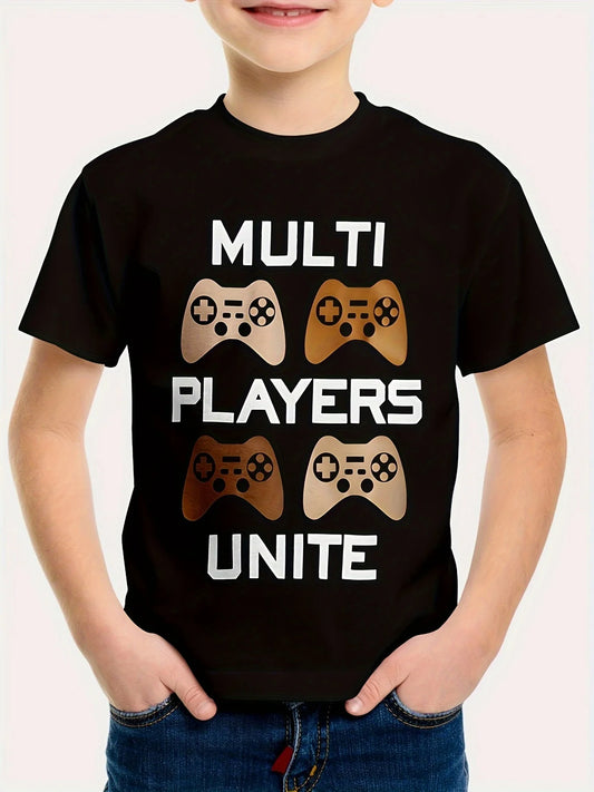 Samuel Boys Consoles Short Sleeve Tees - GuGuTon baby store - Baby Fashion - Toddlers Outfits - Babies Outfits - Toddler Clothes - Kids Clothing - Newborn Clothes - Newborn Wear - Kids Wear - Trending Clothes - Trending Outfits - Fall Fashion - Winter Fashion - Girls Clothes - Boys Clothes - Babies Wear - Kids Accessories - KidsWear - Summer Clothes - Summer Fashion - Summer Trend - Falls Sweaters - Tops - Bottom - Jeans - Blouse - Dresses - Newborn Dresses - Toys