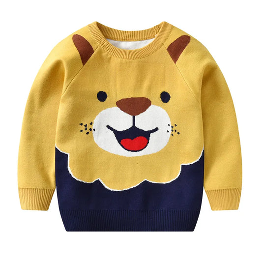 Sweater Children's Woven Sloper Printed Cartoon Long Sleeved Top - GuGuTon baby store - Baby Fashion - Toddlers Outfits - Babies Outfits - Toddler Clothes - Kids Clothing - Newborn Clothes - Newborn Wear - Kids Wear - Trending Clothes - Trending Outfits - Fall Fashion - Winter Fashion - Girls Clothes - Boys Clothes - Babies Wear - Kids Accessories - KidsWear - Summer Clothes - Summer Fashion - Summer Trend - Falls Sweaters - Tops - Bottom - Jeans - Blouse - Dresses - Newborn Dresses - Toys