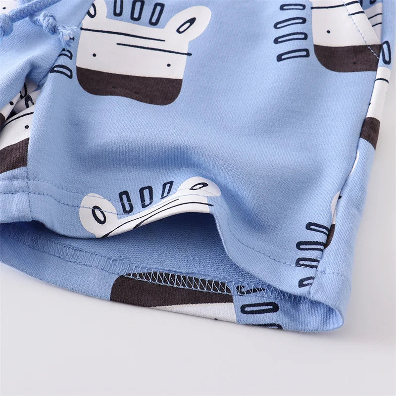 Cain Summer Boys Shorts Animals Print Waist elastic