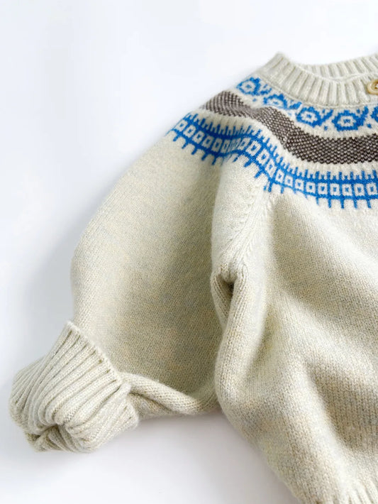 Dani Pullover Baby Long Sleeve O-neck Sweater - GuGuTon baby store - Baby Fashion - Toddlers Outfits - Babies Outfits - Toddler Clothes - Kids Clothing - Newborn Clothes - Newborn Wear - Kids Wear - Trending Clothes - Trending Outfits - Fall Fashion - Winter Fashion - Girls Clothes - Boys Clothes - Babies Wear - Kids Accessories - KidsWear - Summer Clothes - Summer Fashion - Summer Trend - Falls Sweaters - Tops - Bottom - Jeans - Blouse - Dresses - Newborn Dresses - Toys