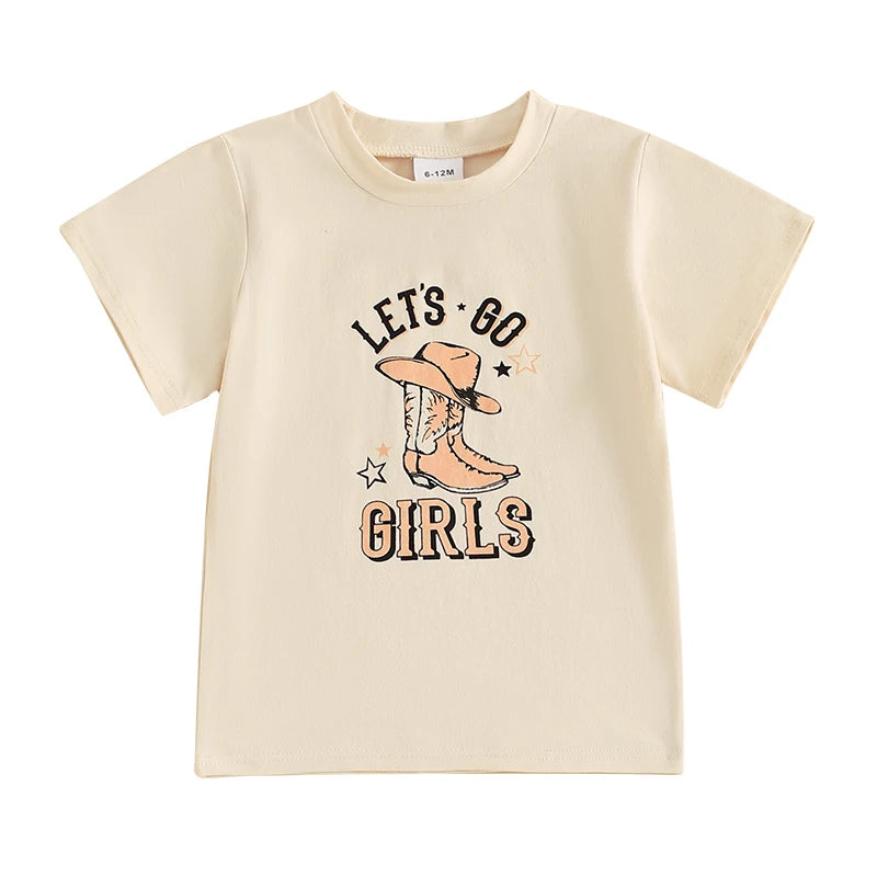 Sailyn Short Sleeve Funny Rodeo Graphic Tops