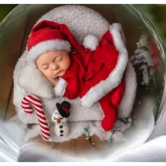 Baby Girl's Christmas Velvet Dress with PP shorts & Hat Set ,Pom pom Trim baby girl Dress