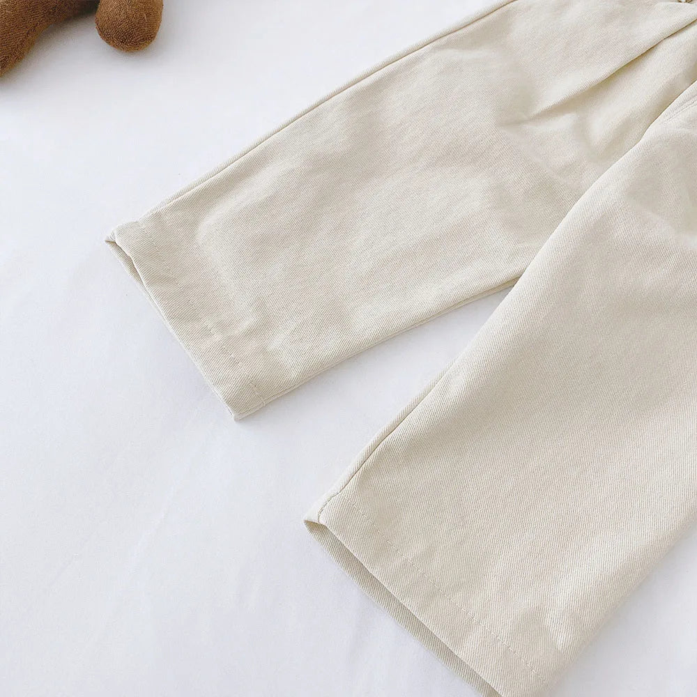 Andrés Casual Cotton Canvas Pants Fashion Kids Boys Trousers