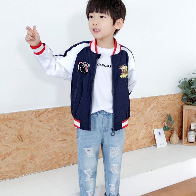 Roswil Children Clothes Cartoon Print Kids Cotton Casual Trousers