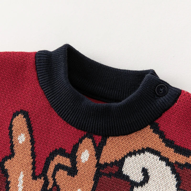 Henrry Cotton Kids Turtleneck Pullover Sweater