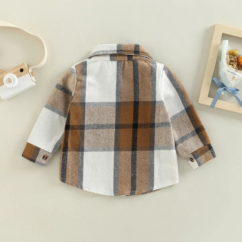 Albert Button Down Kids Long Sleeve Shirt