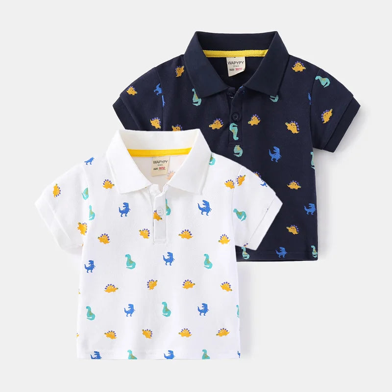 Paolo Turn-down Collar Short Sleeve T-shirt
