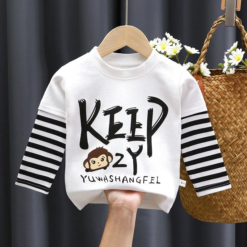Sandro Long-Sleeved Cartoon Tees