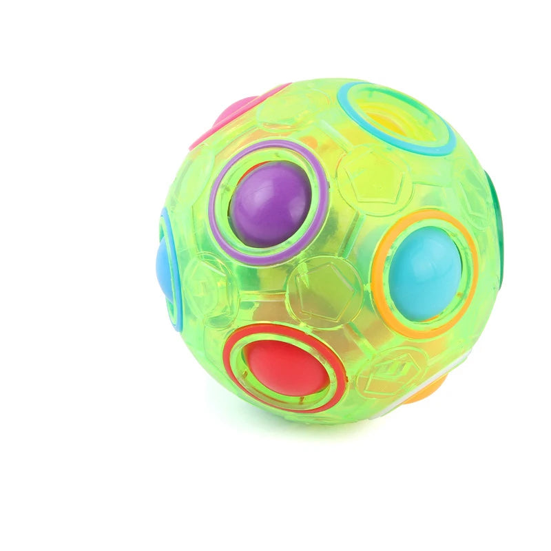 Magic Rainbow Puzzle Ball Speed Cube Ball Fun Stress Reliever Brain Teaser