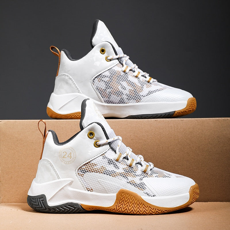 Basketball New Boys Sports Shoes Mesh Breathable Non Slip - GuGuTon