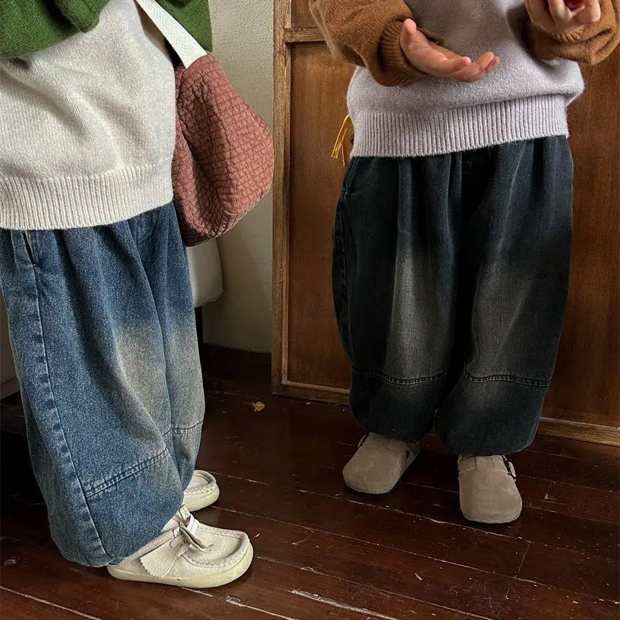 Manuel Boy Toddler Wear Denim Wide Legged Trousers