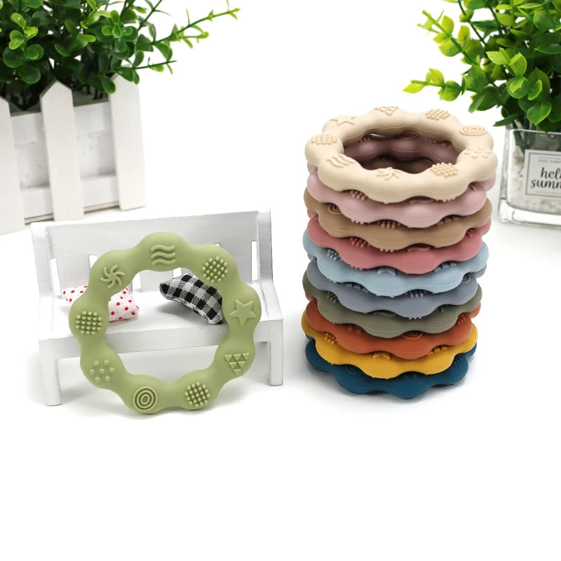 Baby Teether Health Care Molar Toy Tactile Cognition Food Grade Silicone