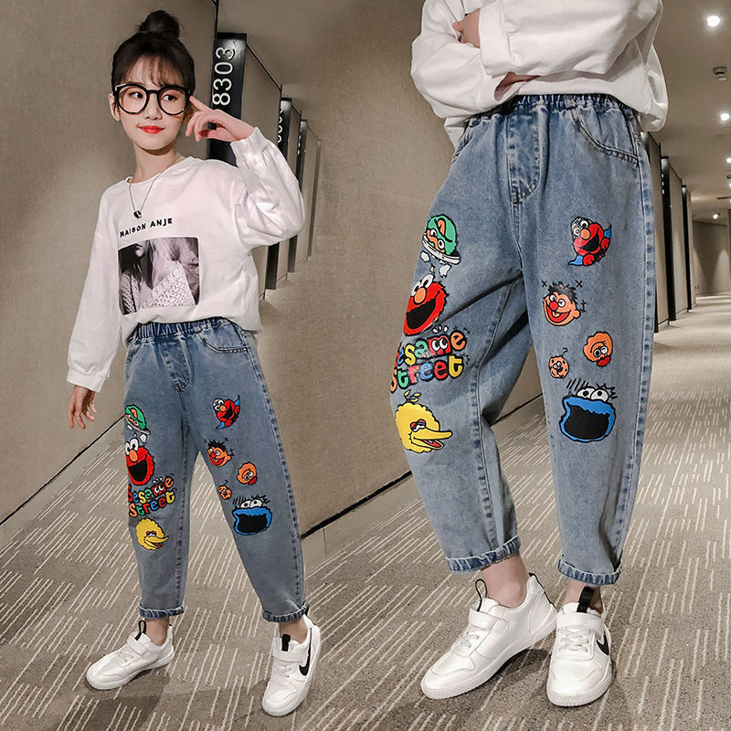 New Funny Head Medium Big Children's Casual Children's Clothing Pants