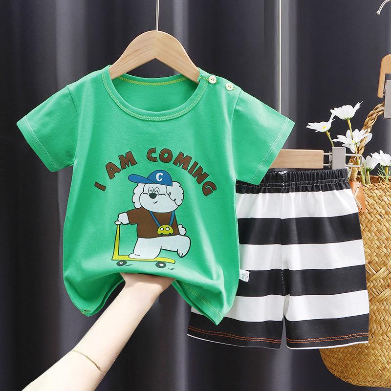 Ezequiel Summer clothing sets T-shirt design Suit - GuGuTon baby store - Baby Fashion - Toddlers Outfits - Babies Outfits - Toddler Clothes - Kids Clothing - Newborn Clothes - Newborn Wear - Kids Wear - Trending Clothes - Trending Outfits - Fall Fashion - Winter Fashion - Girls Clothes - Boys Clothes - Babies Wear - Kids Accessories - KidsWear - Summer Clothes - Summer Fashion - Summer Trend - Falls Sweaters - Tops - Bottom - Jeans - Blouse - Dresses - Newborn Dresses - Toys