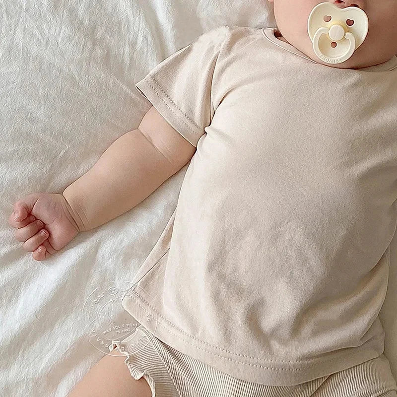 Camilo Newborn Toddler Solid Clothing T Shirt
