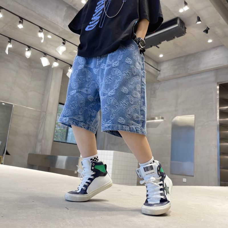 Oliver Summer Kids Korean Version Loose Fashion Casual Cowboy