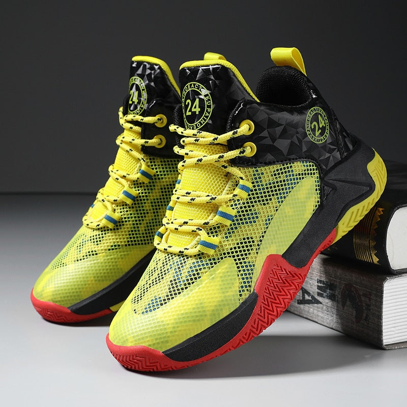 Basketball New Boys Sports Shoes Mesh Breathable Non Slip - GuGuTon