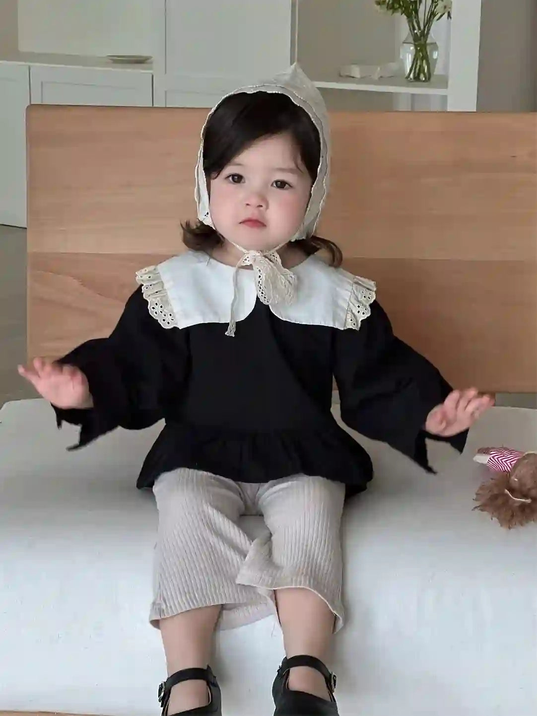 Fernanda Long Sleeve Large Lapel Tops