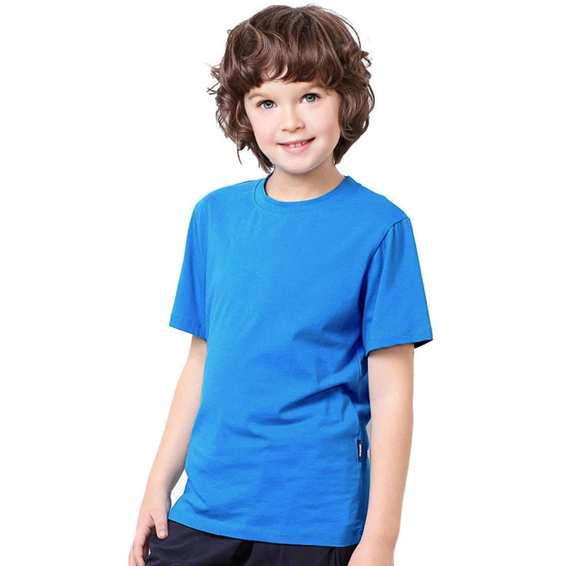 Pablo Solid Boys Toddler Children Summer Tees
