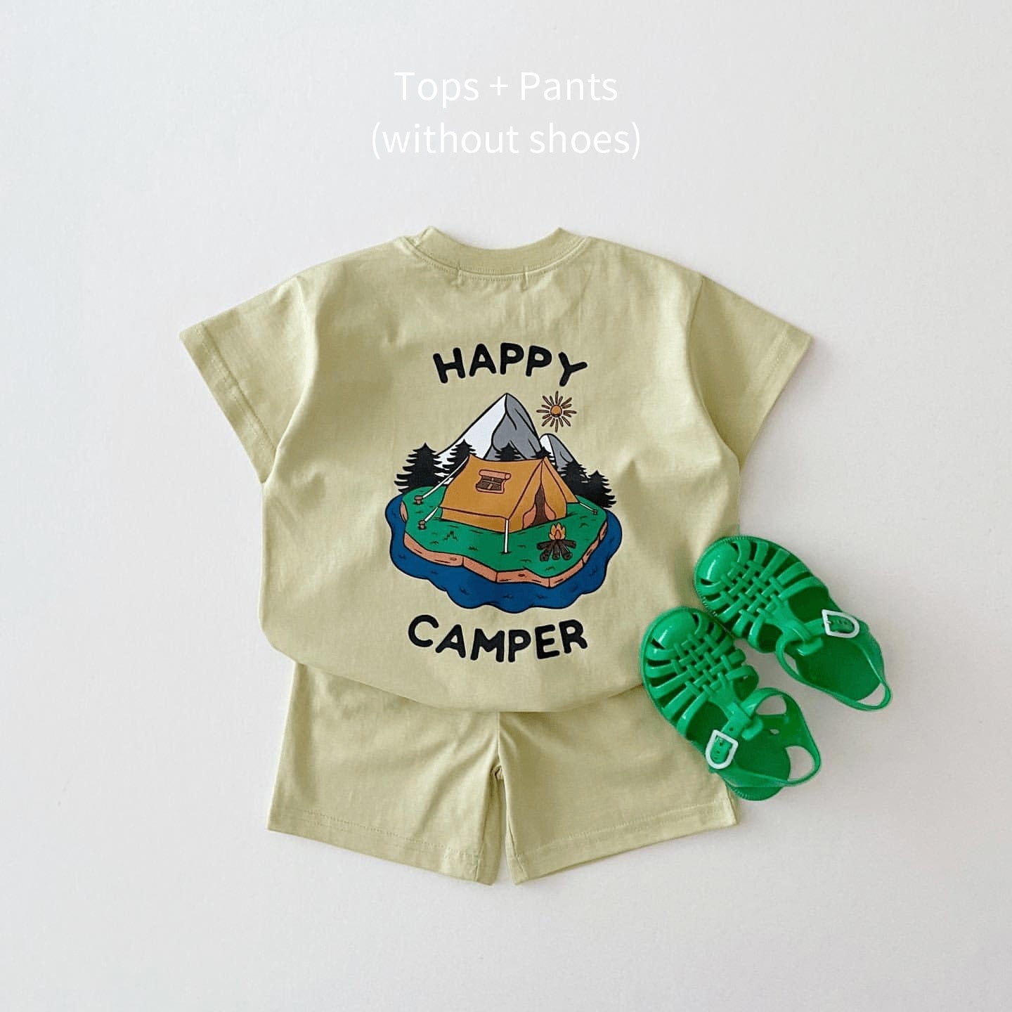 JOSH Summer Embroidered Bear T-shirts + Casual Shorts - GuGuTon