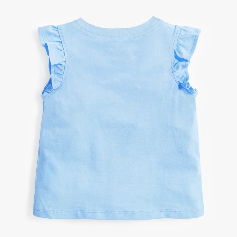 Nerea Lovely Rabbit Print Baby Girls Tees Summer Toddler
