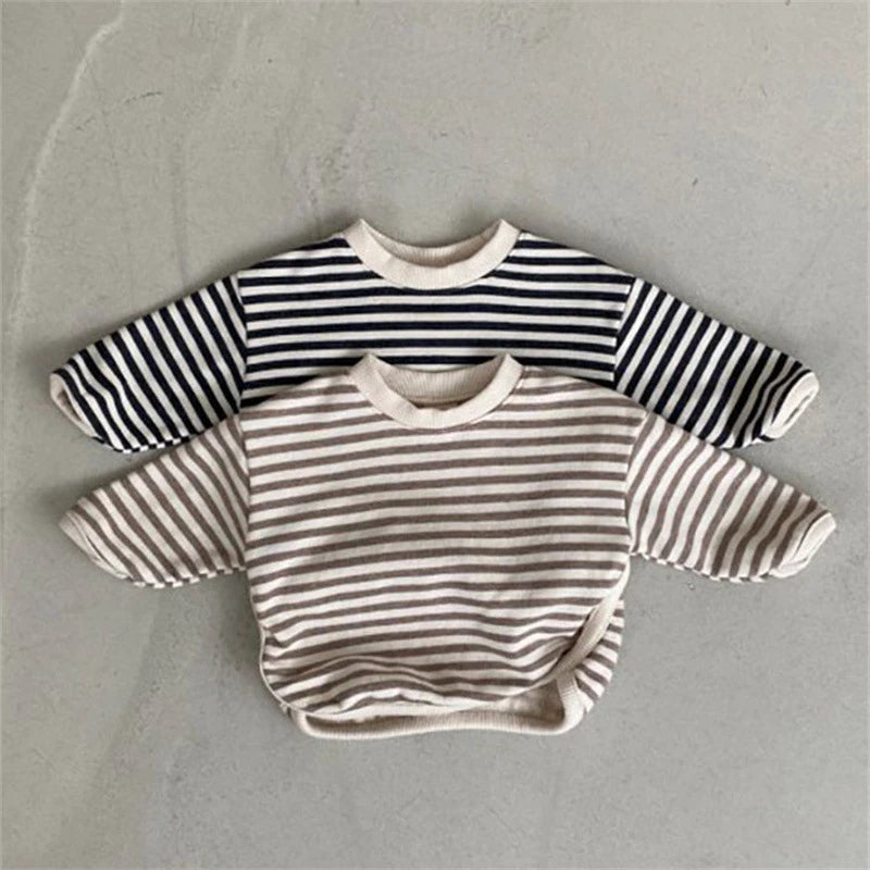 Jhon Striped Pullover Long Sleeve Sweater