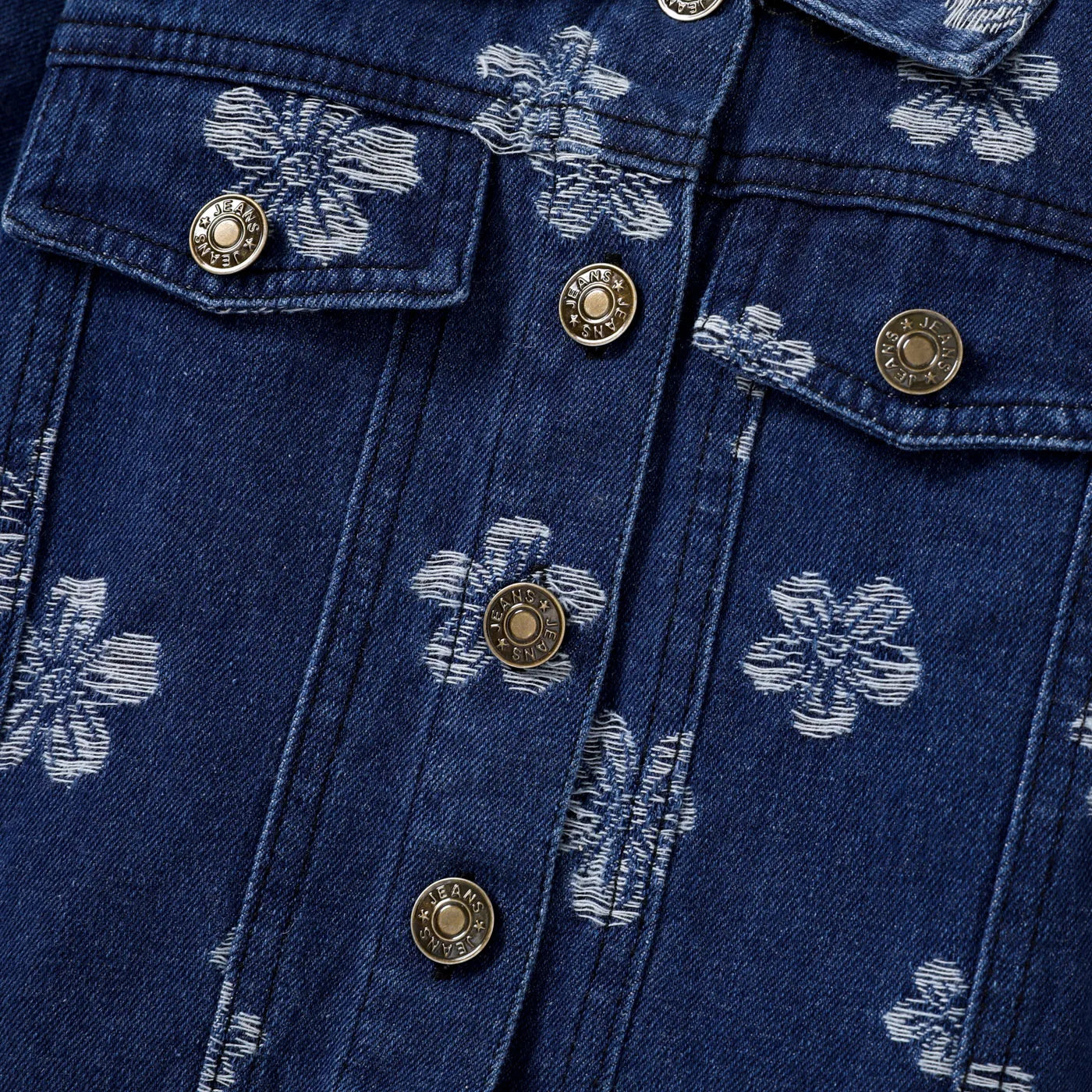 Raidielys Girl Jacket Floral Comfortable Autumn