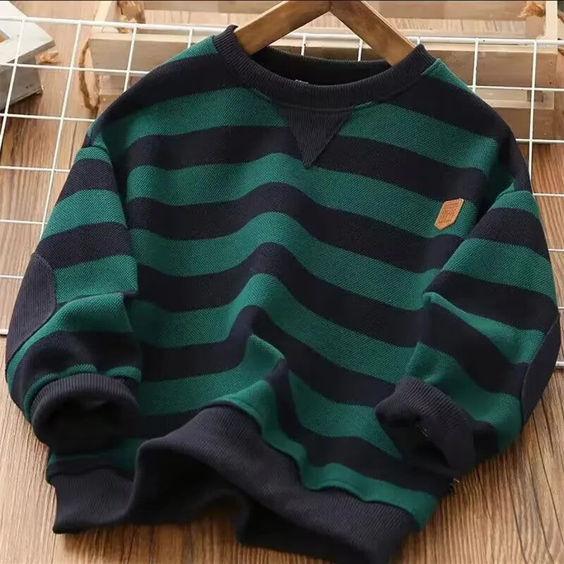 Sandro New Big Boy Stripe Loose Sweater