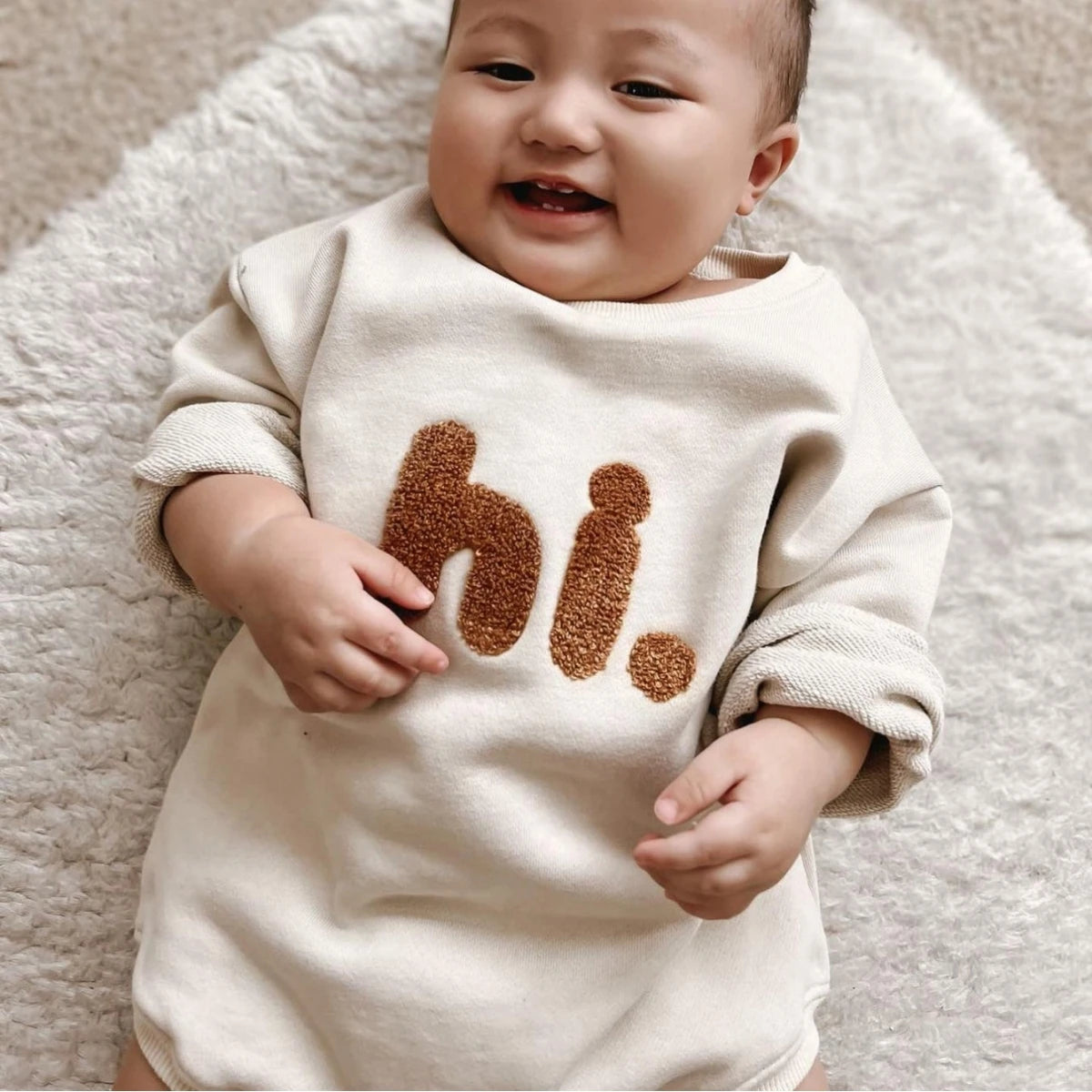 Samil Baby Rompers Infant Long Sleeve Embroider