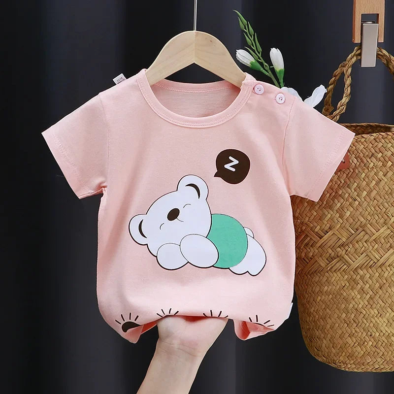 Max Animal For Babies Striped Tees