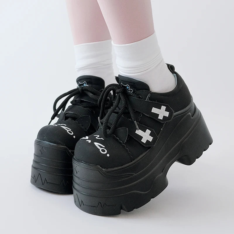Japanese Girl Original Subculture Lolita Girl Thick Soled Shoes Sweet Big Toe Shoes Cute Loli Tea Party Single Shoes