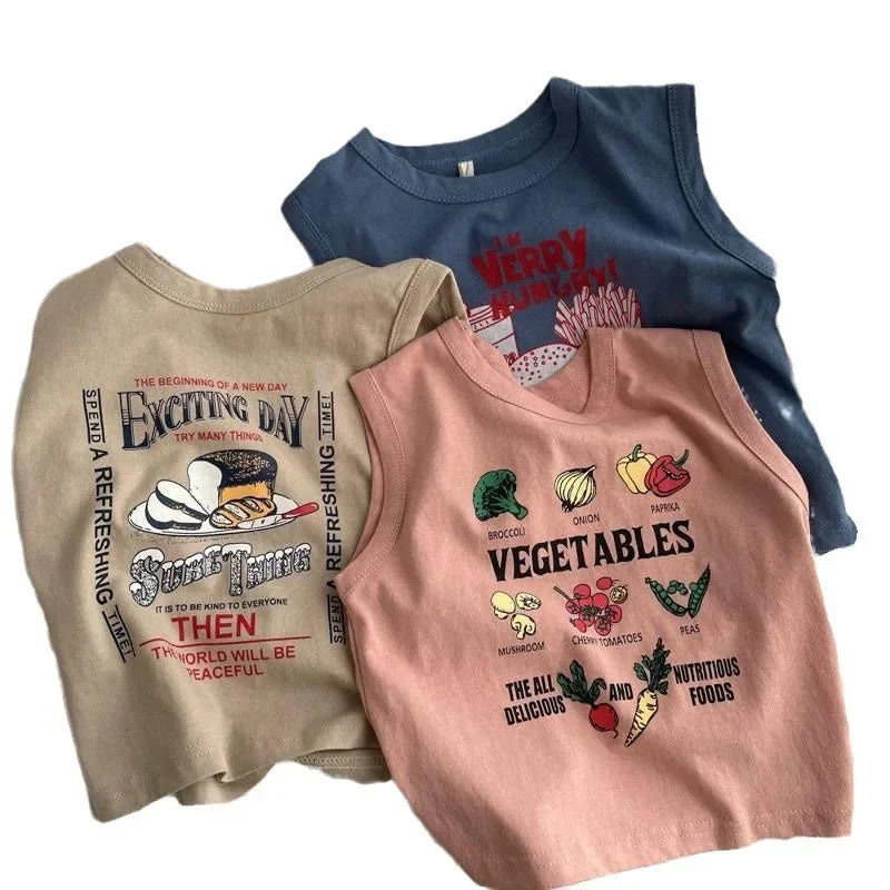 Galvan Children's Pure Cotton Tank Tees