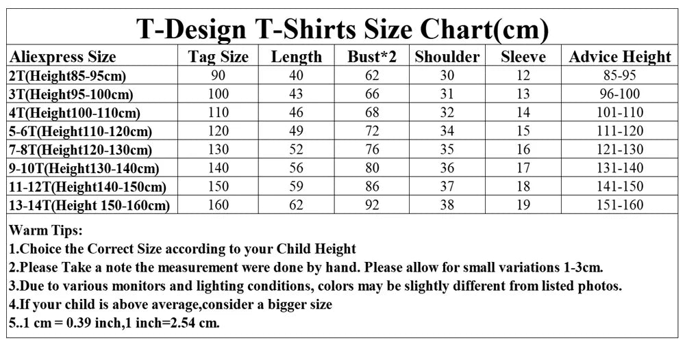 Victoria Cotton Breathable O-neck Tees Children Teenage T-shirt